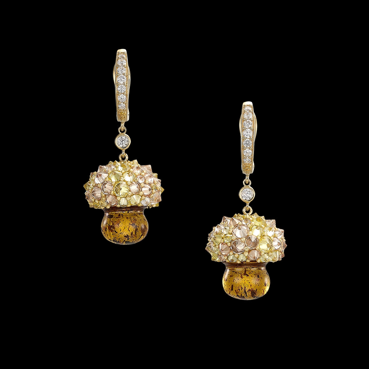 Amber Virosa Earrings